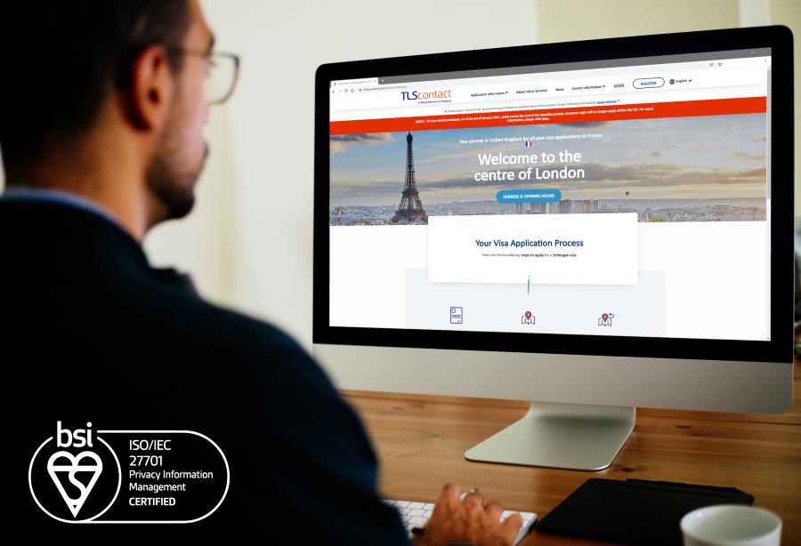 TLScontact obtains global ISO 27701 certification for data privacy